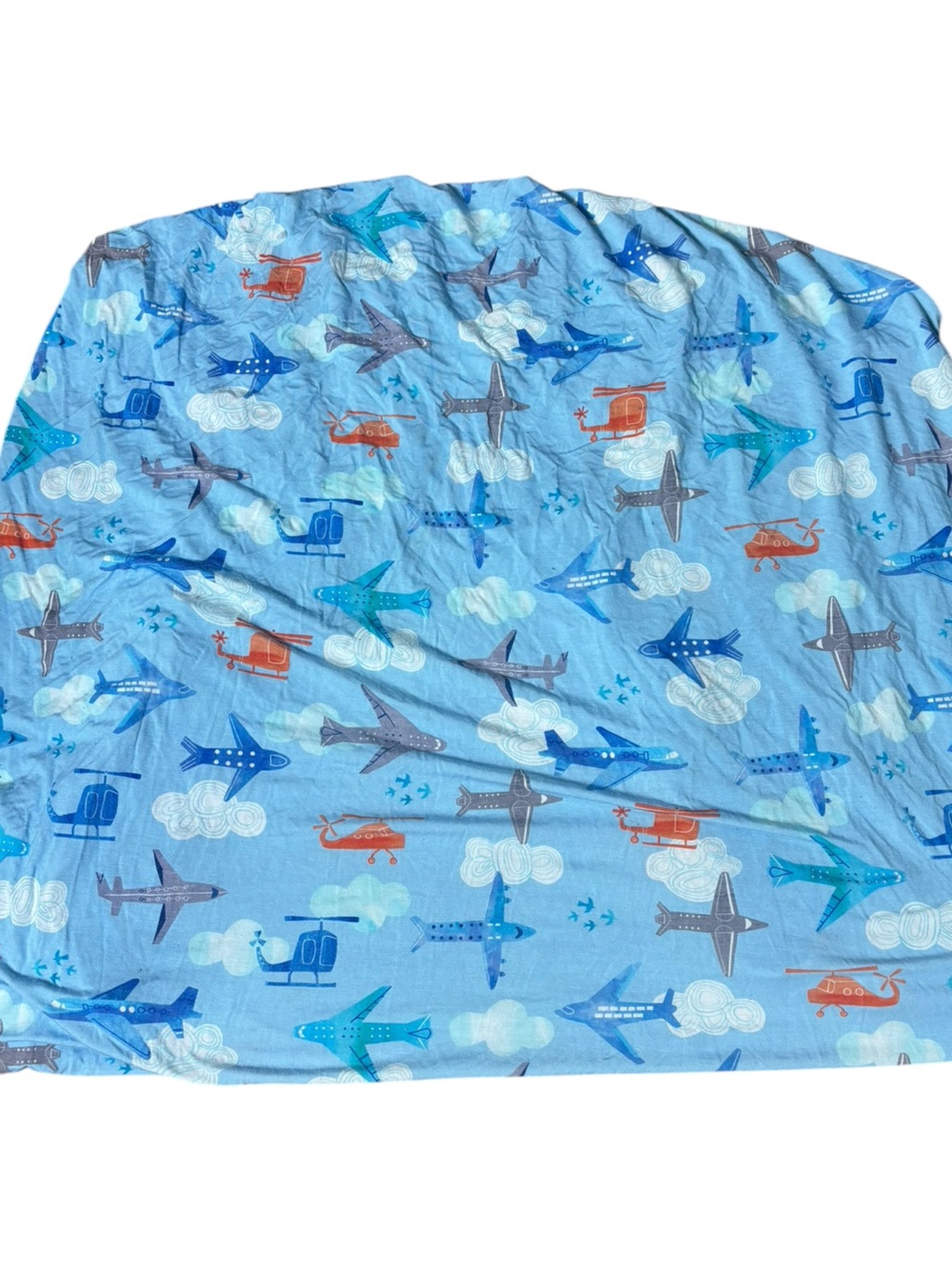 Little sleepies Lunaluxe bamboo airplane crib sheet baby